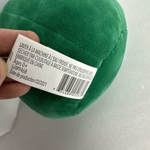 Squishmallow 5" Green Austin Avocado Fuzzy Belly Pink Cheeks Food Plush - Picture 5 of 6